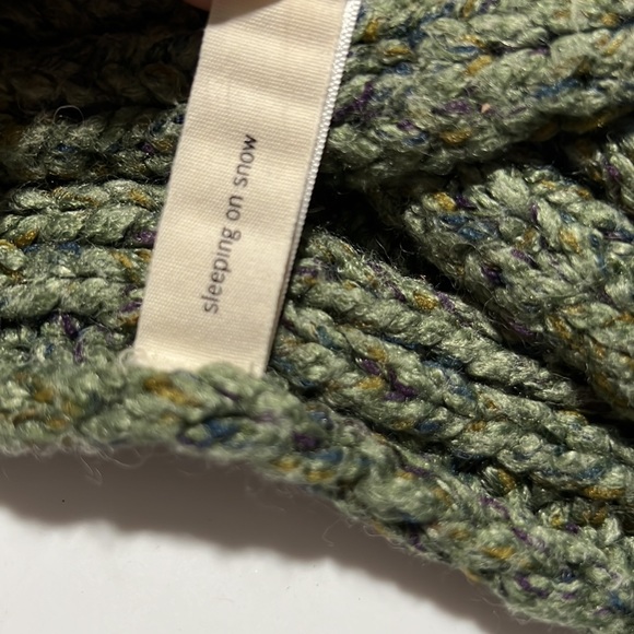 Anthropologie Wool Blend Sleeping On Snow Crochet Knit Ear Warmer/ Headband - Picture 2 of 3